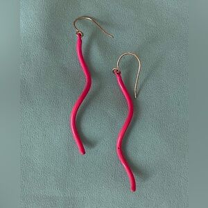 Vintage Artistic Y2K Pink Dangle Earrings